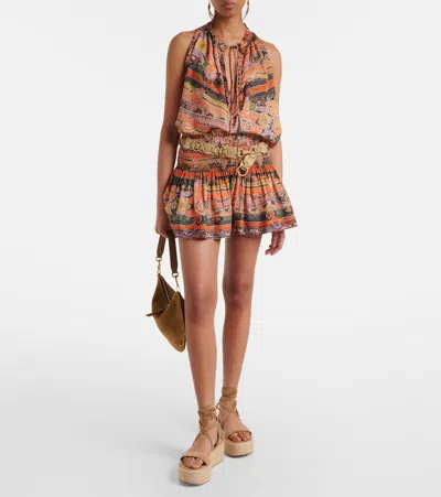 Gianvito Rossi Suede-trimmed Platform Espadrilles In Brown