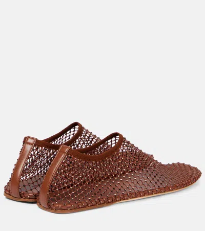 MINETTE水晶缀饰网布平底鞋