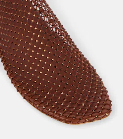 MINETTE水晶缀饰网布平底鞋