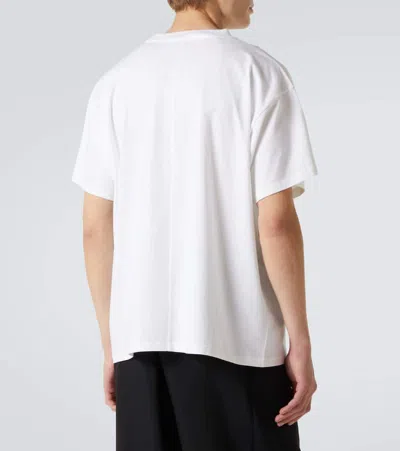 The Row Boxy Cut Cotton T-shirt With Short Sleeves In White