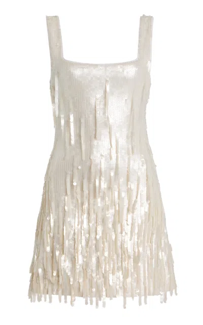 Staud Le Sable Sequin-embellished Mini Dress