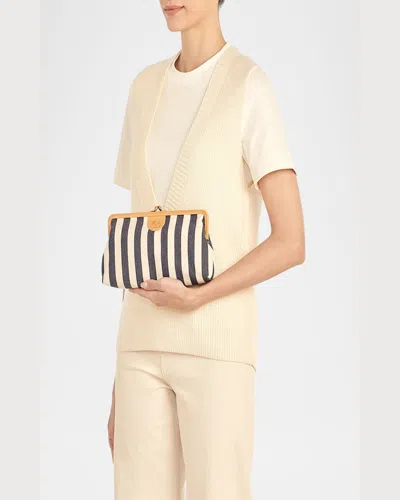 Il Bisonte Manuela Frame Canvas Clutch Bag