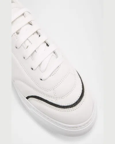 Brunello Cucinelli Leather Monili Low-top Sneakers