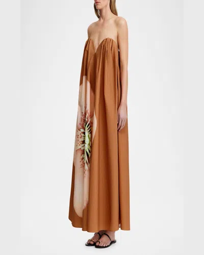 Significant Other Shiloh Strapless Floral Maxi Dress