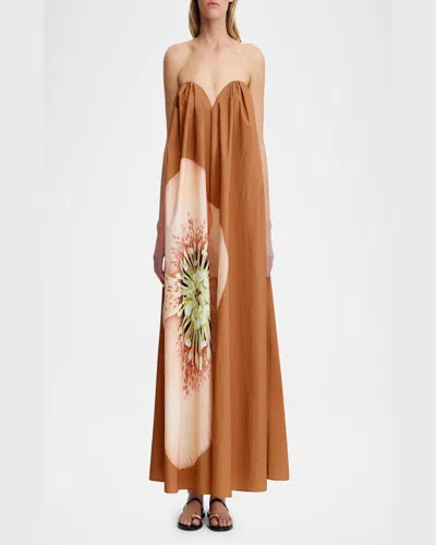 Significant Other Shiloh Strapless Floral Maxi Dress