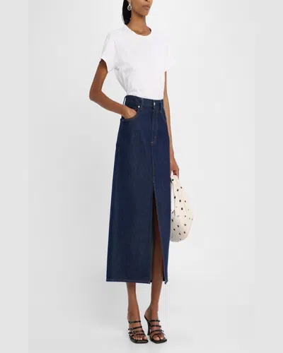 Good Work By Argent X Citizens Of Humanity Maybelle Crewneck Cotton Tee