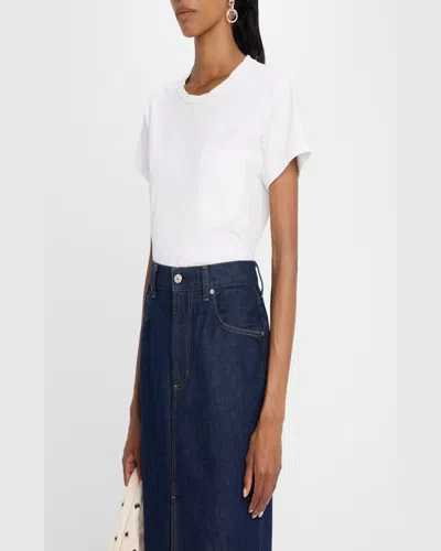 Good Work By Argent X Citizens Of Humanity Maybelle Crewneck Cotton Tee