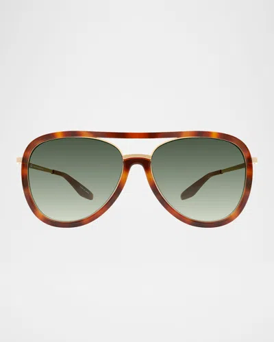 Barton Perreira Fossett Aviator Sunglasses