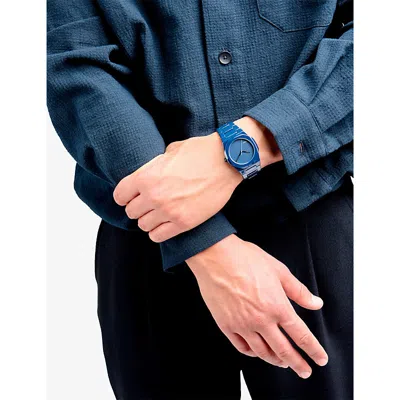 D1 Milano Ceramic Pure Blue Ceramic Watch