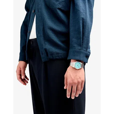 D1 Milano Light Blue Ultra Thin Bracelet 38mm Stainless Steel Quartz Watch