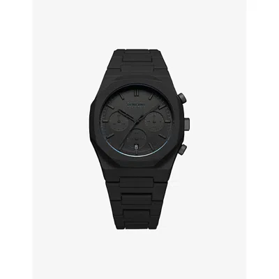 D1 Milano Ens Black D1-phbjsh Polychrono Shadow Polycarbonate Quartz Watch