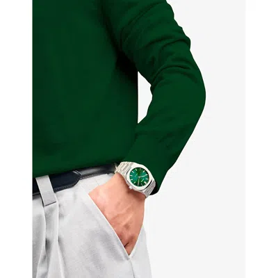 D1 Milano Ens Green D1-atbj12 Automatic Bracelet Stainless-steel Automatic Watch In Green/silver