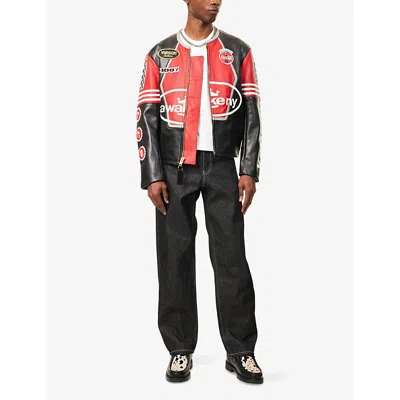 Awake Ny Mens Black Five Pocket 100 Baggy-fit Denim Jeans