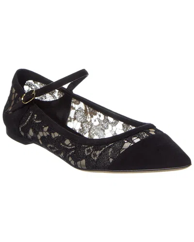 Dolce & Gabbana Leather & Mesh Flat