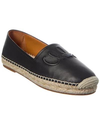 Chloé Isla Leather Espadrilles In Black