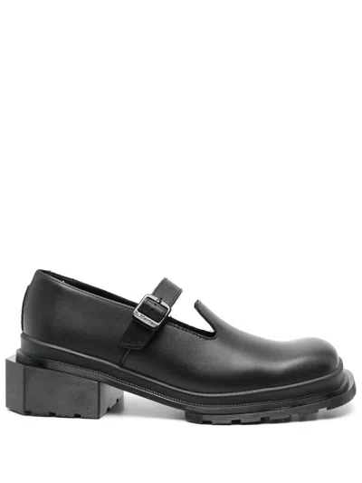 Dr. Martens Maybole Square Toe Leather Mary Jane Shoes In Black Wanama