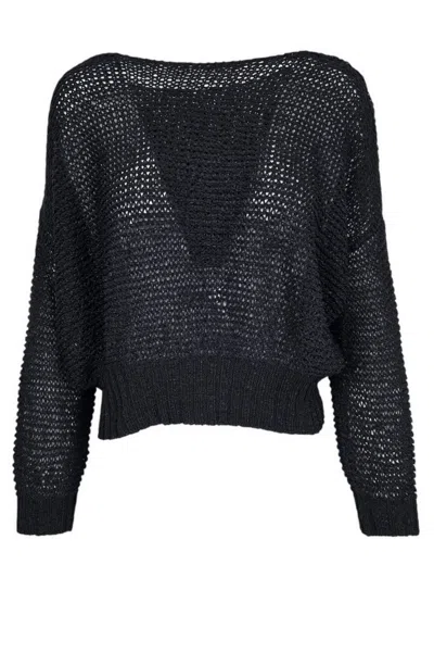 Base Milano Sweaters Black