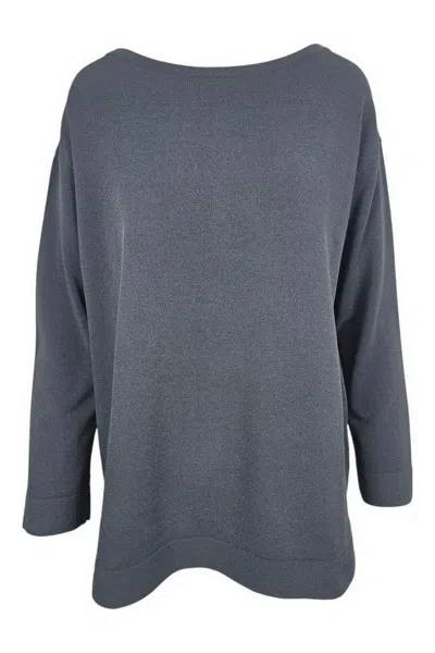 Base Milano Sweaters Blue