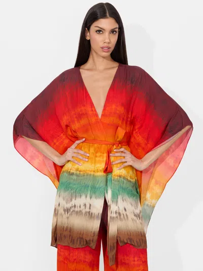 Alice And Olivia Marva Belted Mini Kaftan