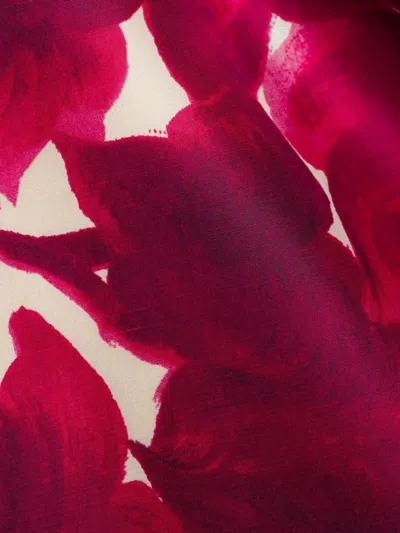 Prada Floral-print Silk Scarf In Pink