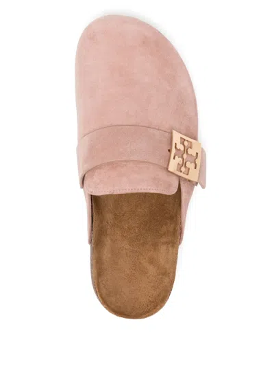 Tory Burch Mellow Mules In Malva/gold