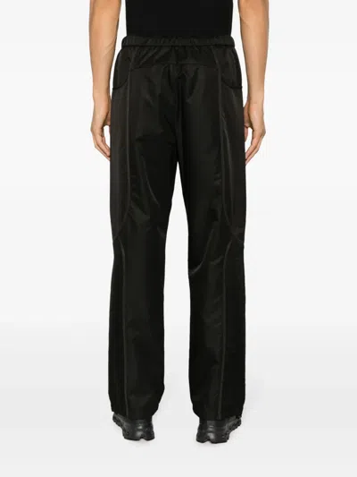 J.lal Pleated Elasticated Straight-leg Trousers In Black