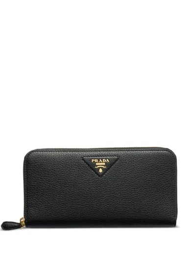 Prada Large Leather Zip-around Wallet