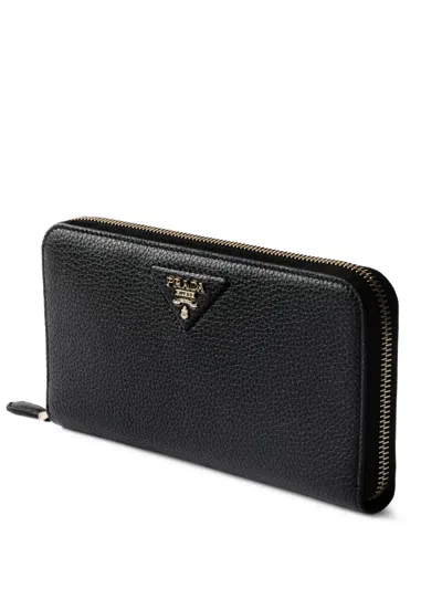 Prada Large Leather Zip-around Wallet