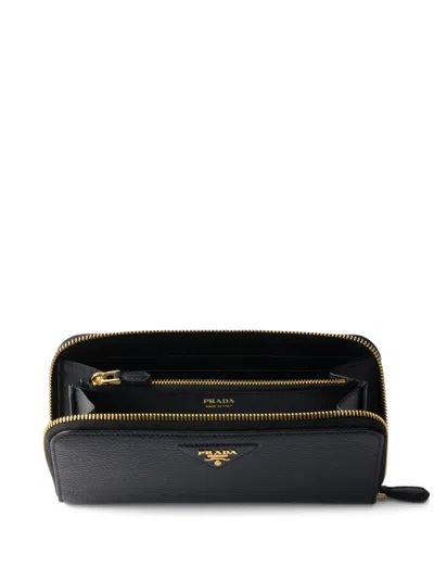 Prada Large Leather Zip-around Wallet
