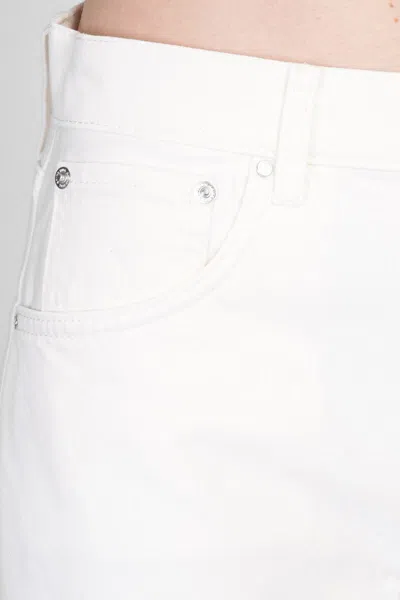 Anine Bing Womens Ecru Manon Wide-leg Mid-rise Denim Jeans In White