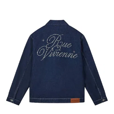 Kenzo Embroidered Kimono Denim Jacket