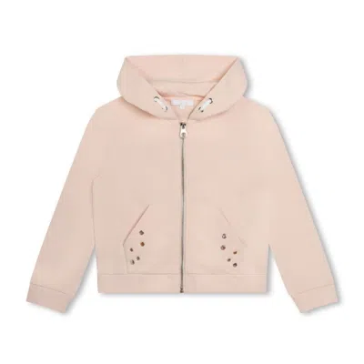 Chloé Pale Pink Cotton Hoodie