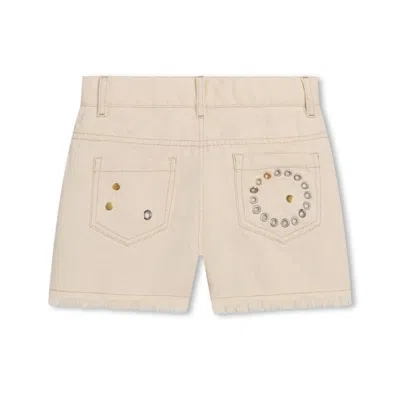 Chloé Chloe Girls Eyelet-detail Cotton Shorts