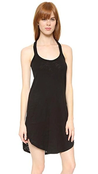 Shop Atm Anthony Thomas Melillo Trapeze Tank Dress In Black