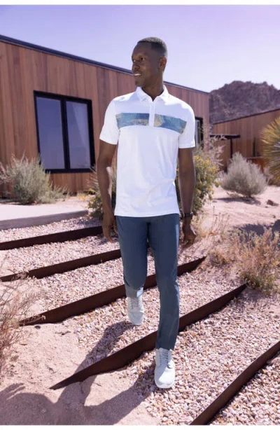 Travismathew At Altitude Chest Stripe Polo