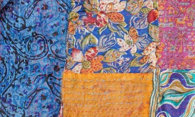 Taj Hotel Kantha Silk Throw Blanket