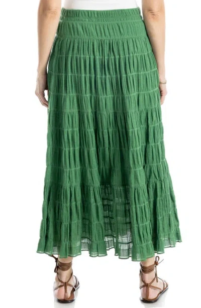 Max Studio Textured Midi Skirt