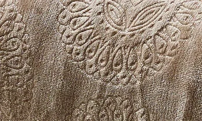 Luxury Home Embossed Caesar Faux Shearling Throw Blanket