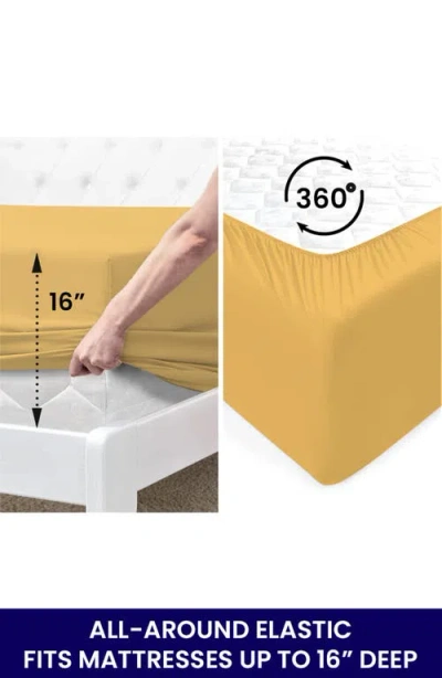 Luxury Home Bright Deep Pocket Microfiber Sheet Set