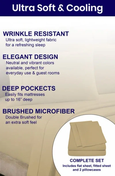 Luxury Home Deep Pocket Microfiber Sheet Set