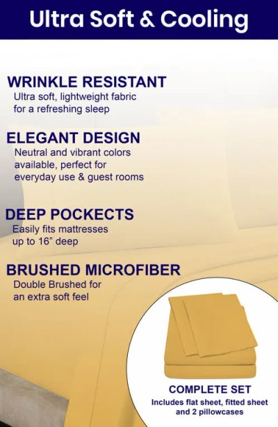Luxury Home Deep Pocket Microfiber Sheet Set