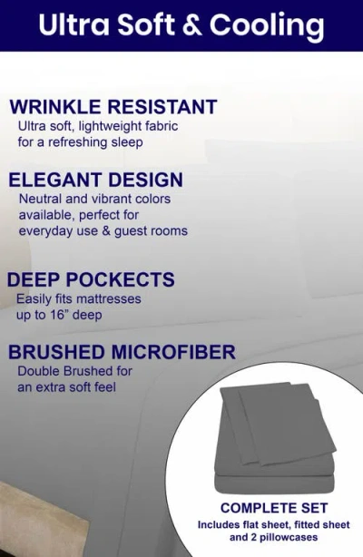 Luxury Home Deep Pocket Microfiber Sheet Set