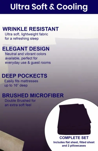 Luxury Home Deep Pocket Microfiber Sheet Set