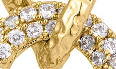 Savvy Cie Jewels Cubic Zirconia Chain Drop Earrings