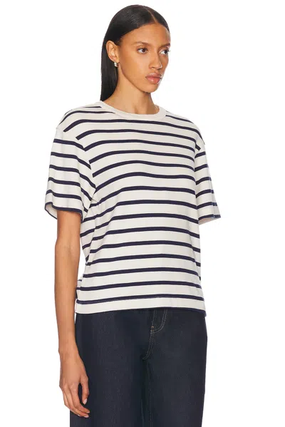 Citizen Of Humanity Citizens Of Humanity Goldie Stripe Relaxed Fit T-shirt In Azure Stripe