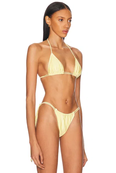 Bananhot Kyma String Bikini Top In Yellow In Yellow