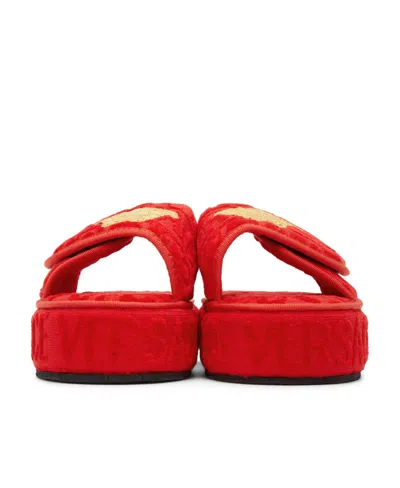 Versace Logo-print Open-toe Slides