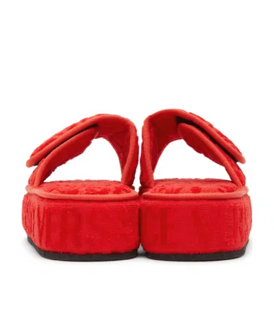 Versace Logo-print Open-toe Slides