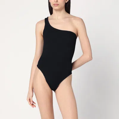 Hunza G Nancy One-shoulder Crinkle One-piece Swimsuit