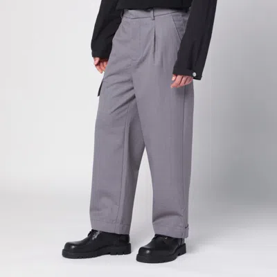 Oamc Peacemaker Grey Wool-blend Trousers
